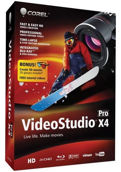 Corel VideoStudio Pro X 4 version 14.00.00.342 & Bonus Content