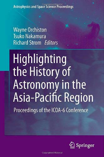 Highlighting the History of Astronomy in the Asia Pacific Region