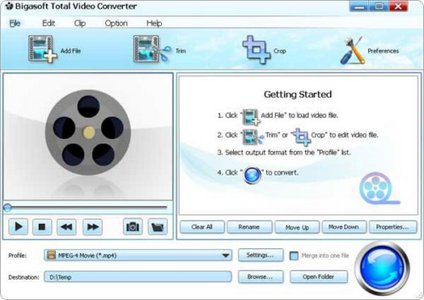 Bigasoft Total Video Converter 3.6.24.4526 Multilingual + Portable 