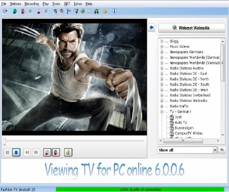 Viewing TV for PC online 6.0.0.6