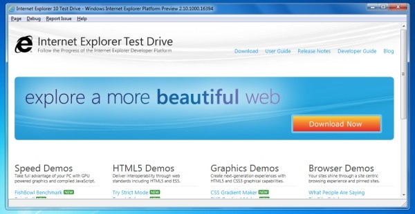 Internet Explorer 10.0 Platform Preview 4