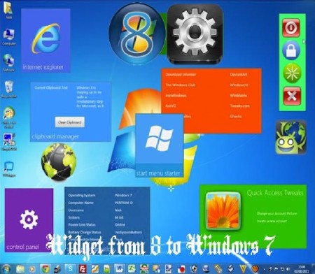 Widget from 8 to Windows 7