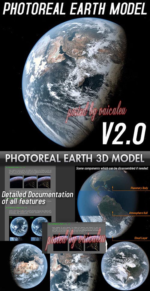 Photoreal Earth 3D Model