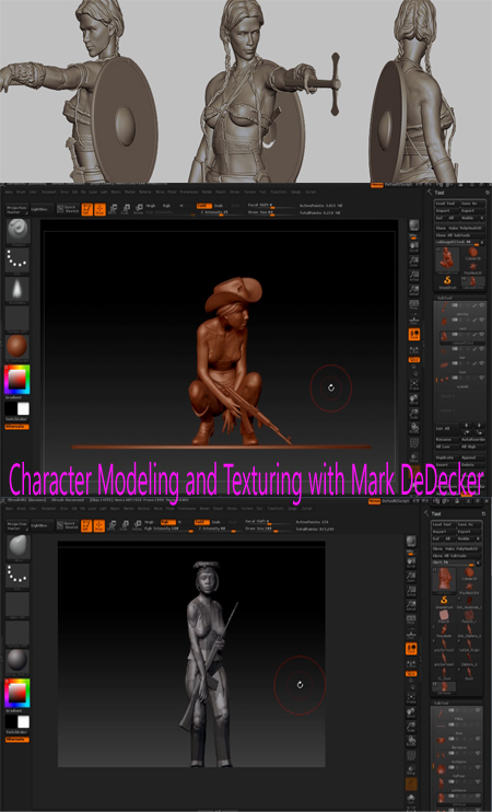Gnomon School – Master Classes 2011 Character Modeling and Texturing with Mark DeDecker