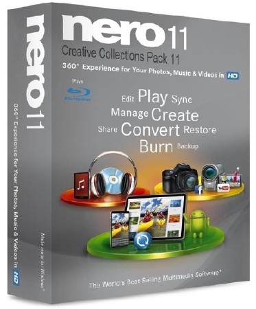 Nero 11.0.15800 + Creative Collections Pack 11 Repack (2011)