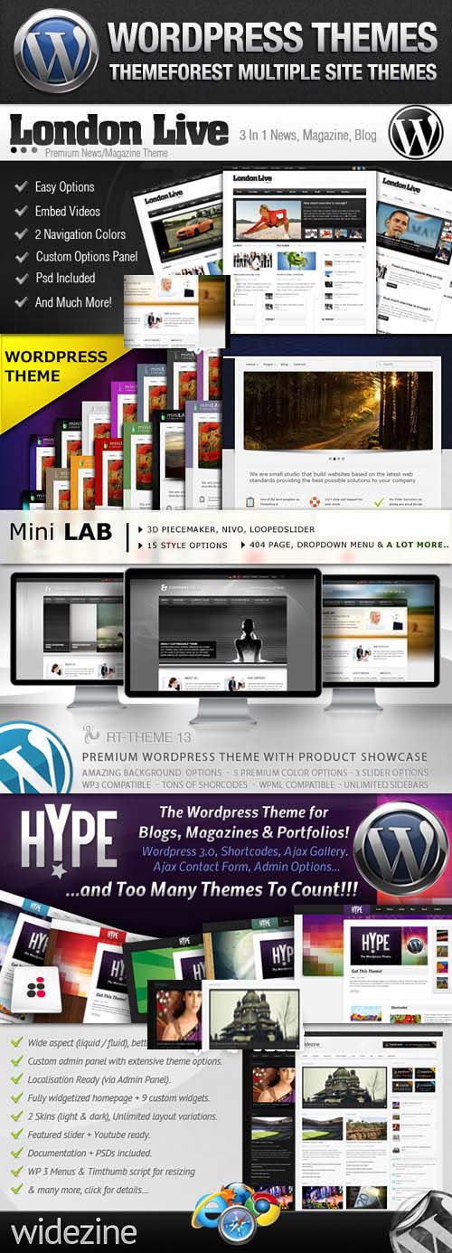 [Template] ThemeForest Multiple Premium WordPress Themes