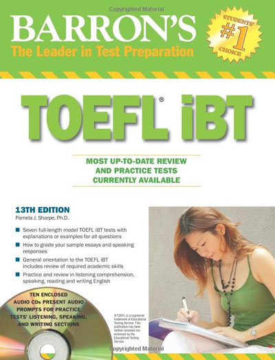 Barron039;s TOEFL iBT with Audio Compact Discs by Pamela Sharpe Ph.D