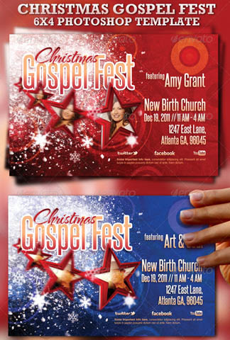Graphicriver Christmas Gospel Fest Template