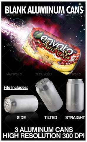 GraphicRiver Blank Aluminum Soda Cans