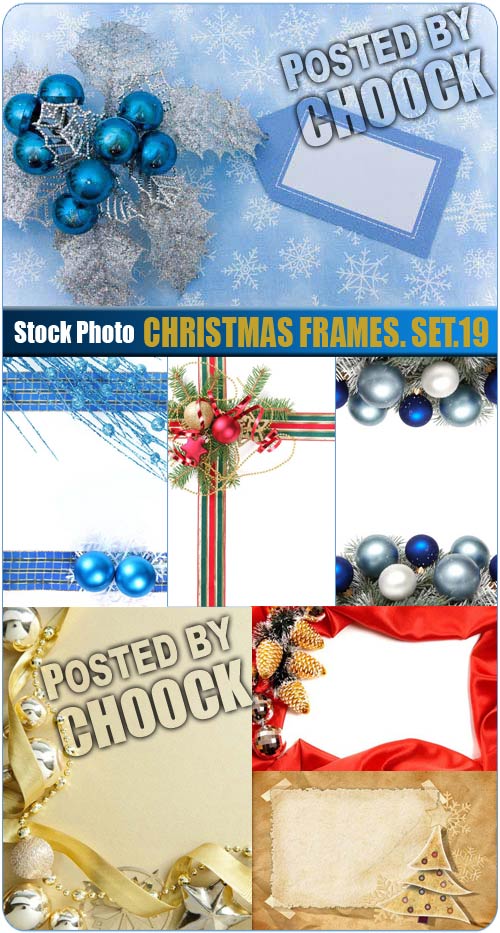 Christmas frames. Set.19 - Stock Photo