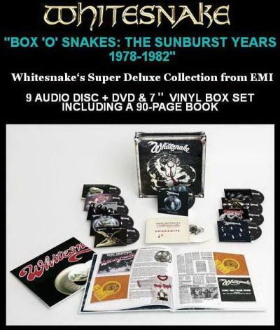 Whitesnake - Box 'O' Snakes: The Sunburst Years 1978-1982 (9CD + DVD + 7 Vinyl Super Deluxe Box Set) (2011)
