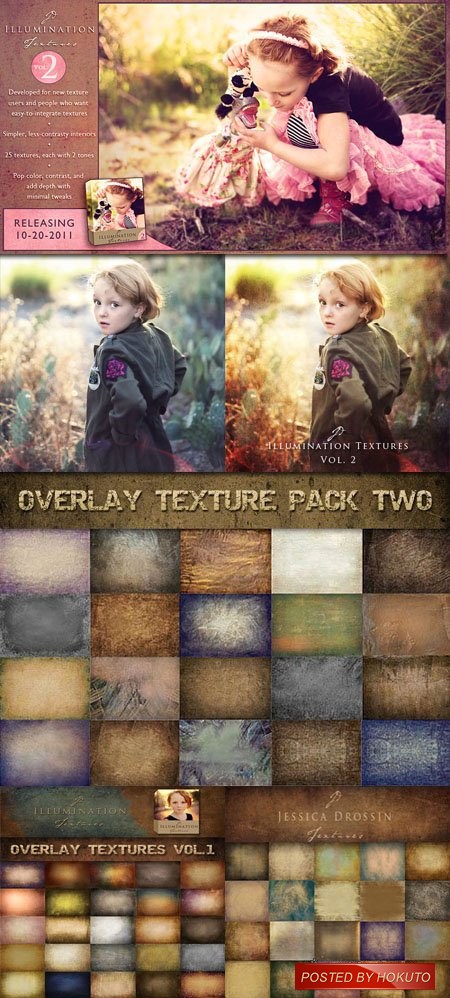 Jessica Drossin Complete Photo Overlay Textures (3 Pack)