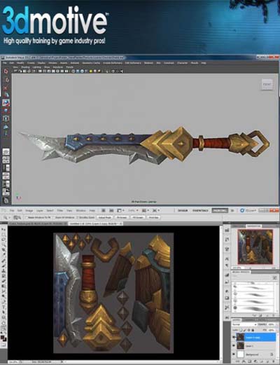 Hand Painted weapon textures-3DMotive