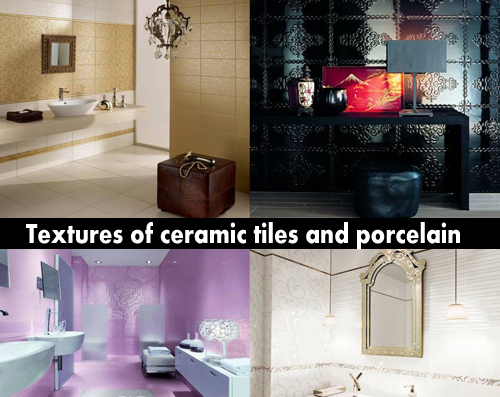 Textures of Ceramic Tiles and Porcelain Tiles