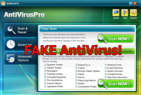 Remove FAKE Antivirus 1.84 + Portable