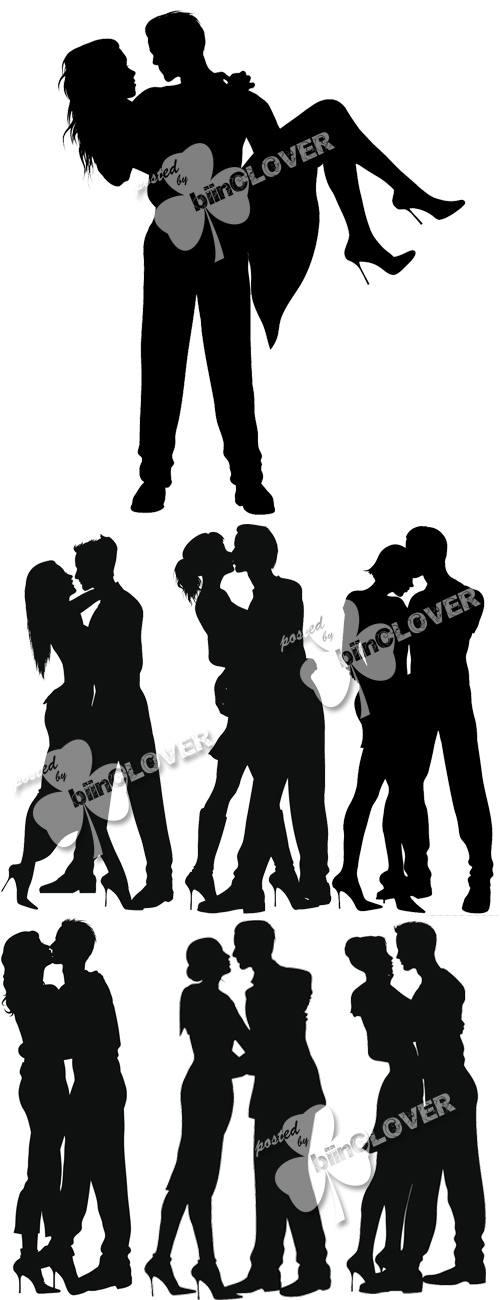 Valentine039;s Day couple silhouettes 0083
