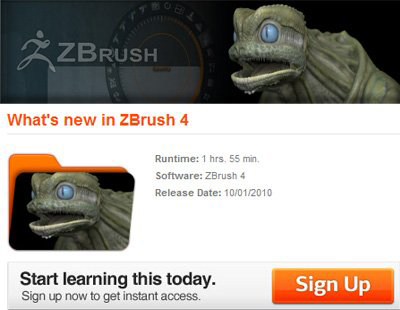 Digital Tutors: What039;s new in ZBrush 4