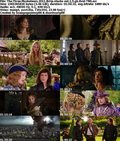 The Three Musketeers(2011)(Brrip)(nlsubs-ext)(1,5 gb)(Xvid)-TBS