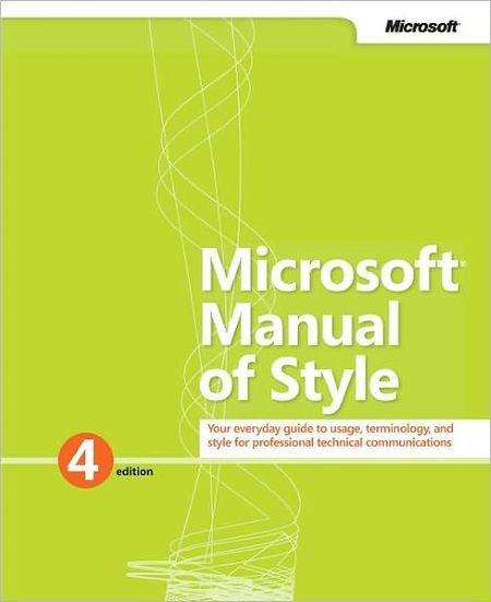 Microsoft Manual of Style.