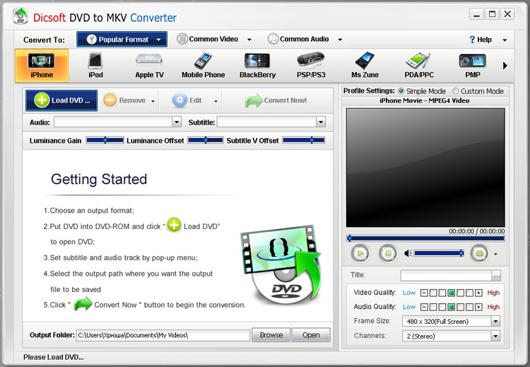 Dicsoft DVD to MKV Converter 3.6.1