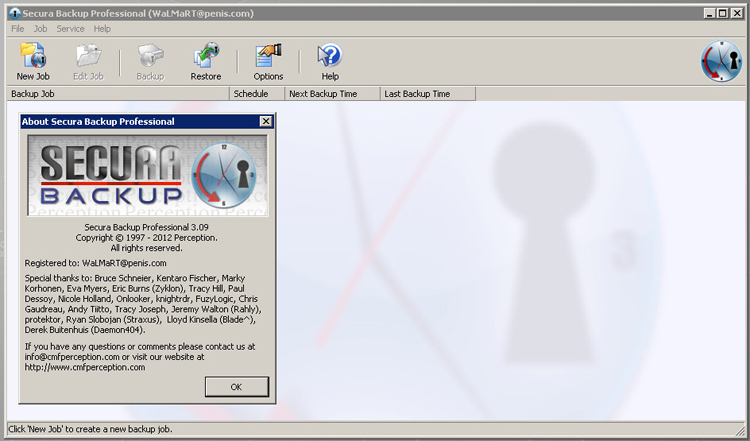 Secura Backup Professional v3.09