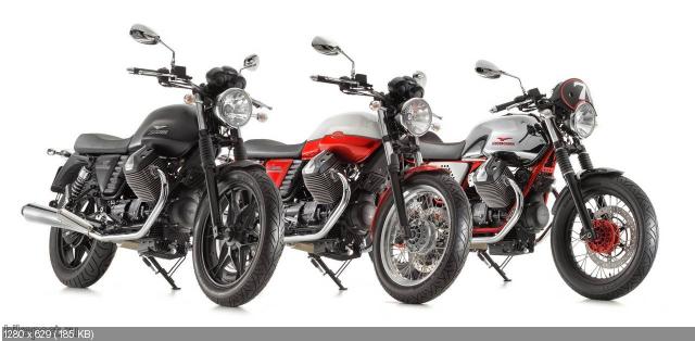 Мотоциклы Moto Guzzi V7, V7 Special и V7 Racer 2012 (характеристики, видео и фото)