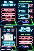 [iOS 3.1.3] Glow Hockey 2 v2.2.5 (Аркада, iPhone, iPod touch, iPad) + Bluetooth и Wi-Fi мультиплеер!